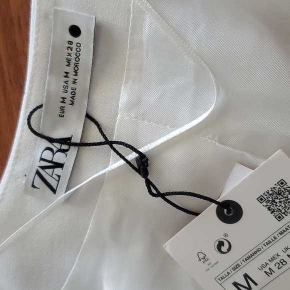 Zara Front Twist padded shoulders Short dress 7941/460 size medium - Picture 8 of 8